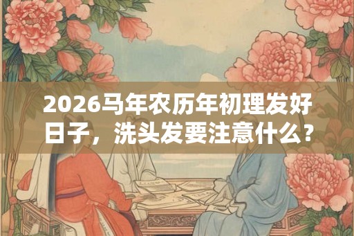 2026马年农历年初理发好日子,洗头发要注意什么? 2026马年农历年初理发好日子,洗头发要注意什么?