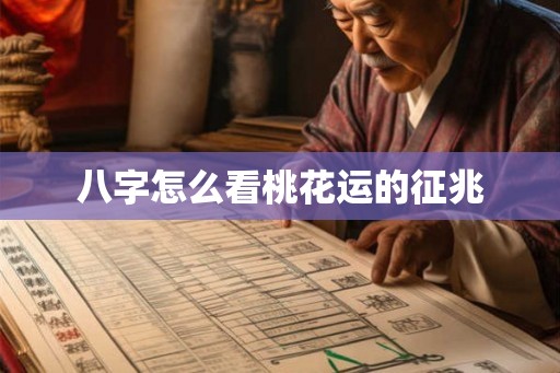 八字怎么看桃花运的征兆