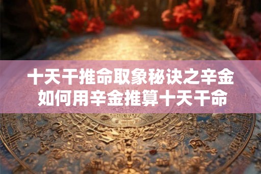 十天干推命取象秘诀之辛金 如何用辛金推算十天干命运