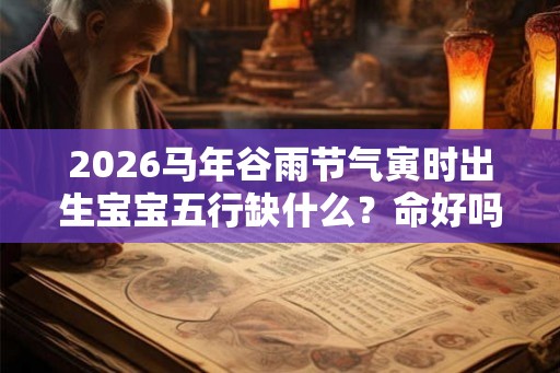 2026马年谷雨节气寅时出生宝宝五行缺什么?命好吗? 2026马年谷雨节气寅时出生宝宝五行缺什么?命好吗?