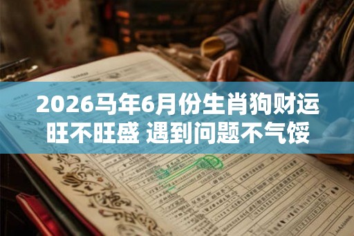 2026马年6月份生肖狗财运旺不旺盛 遇到问题不气馁