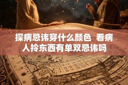 探病忌讳穿什么颜色 看病人拎东西有单双忌讳吗 探病忌讳穿什么颜色 看病人拎东西有单双忌讳吗