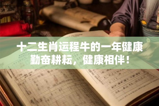 十二生肖运程牛的一年健康勤奋耕耘，健康相伴！