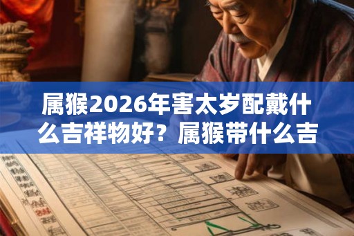 属猴2026年害太岁配戴什么吉祥物好?属猴带什么吉祥? 属猴2026年害太岁配戴什么吉祥物好?属猴带什么吉祥?