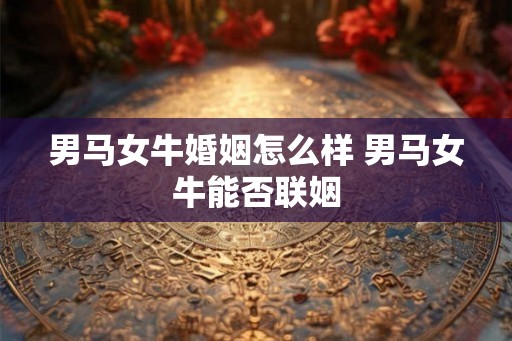 男马女牛婚姻怎么样 男马女牛能否联姻