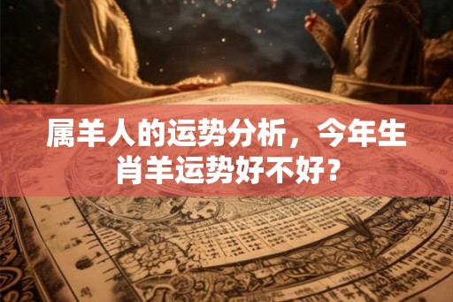 属羊人的运势分析，今年生肖羊运势好不好？