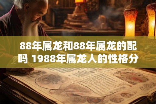 88年属龙和88年属龙的配吗 1988年属龙人的性格分析