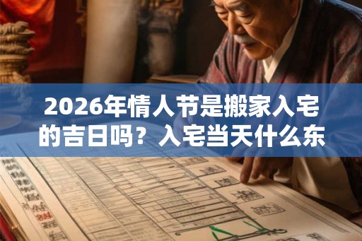2026年情人节是搬家入宅的吉日吗？入宅当天什么东西先进？