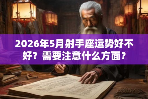 2026年5月射手座运势好不好？需要注意什么方面？