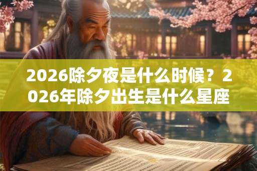 2026除夕夜是什么时候？2026年除夕出生是什么星座？