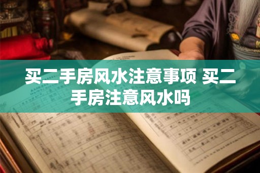 买二手房风水注意事项 买二手房注意风水吗