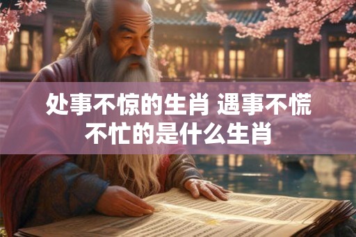 处事不惊的生肖 遇事不慌不忙的是什么生肖