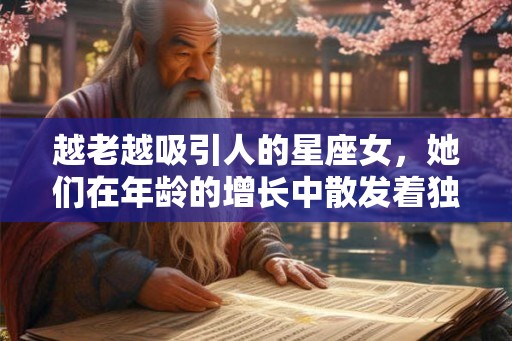 越老越吸引人的星座女，她们在年龄的增长中散发着独特的魅力