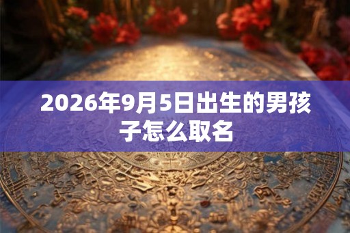 2026年9月5日出生的男孩子怎么取名 2026年9月5日出生的男孩子怎么取名