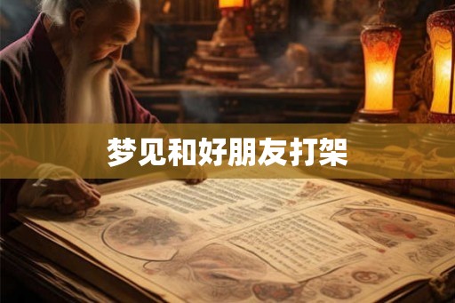 梦见和好朋友打架