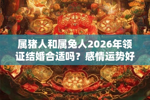 属猪人和属兔人2026年领证结婚合适吗？感情运势好吗？