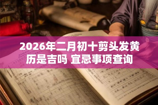 2026年二月初十剪头发黄历是吉吗 宜忌事项查询