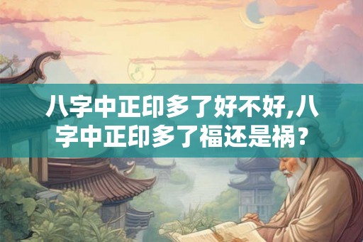 八字中正印多了好不好,八字中正印多了福还是祸？