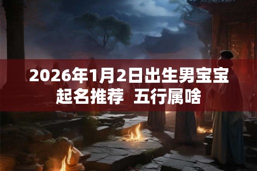 2026年1月2日出生男宝宝起名推荐  五行属啥