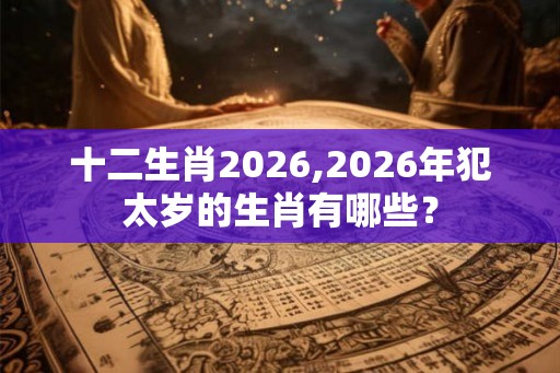 十二生肖2026,2026年犯太岁的生肖有哪些？