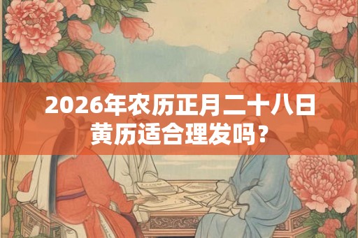 2026年农历正月二十八日黄历适合理发吗？