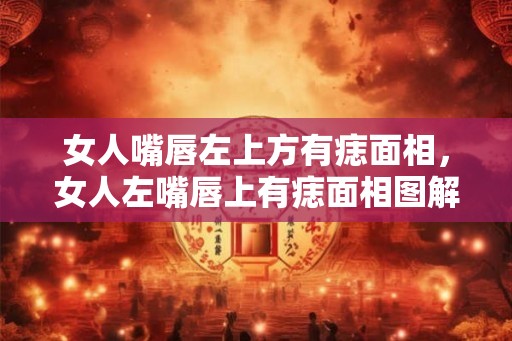 女人嘴唇左上方有痣面相，女人左嘴唇上有痣面相图解