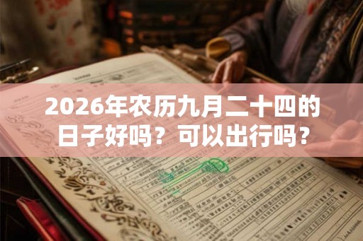 2026年农历九月二十四的日子好吗？可以出行吗？
