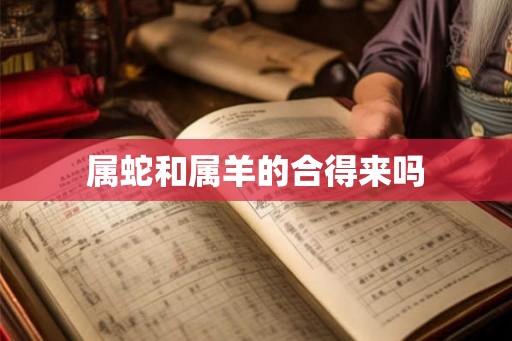 属蛇和属羊的合得来吗