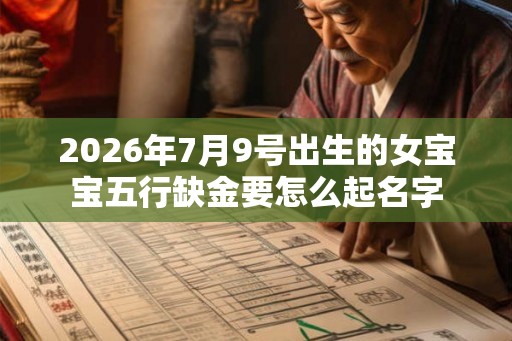 2026年7月9号出生的女宝宝五行缺金要怎么起名字