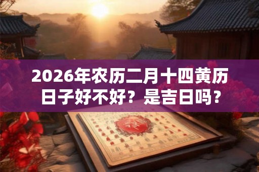 2026年农历二月十四黄历日子好不好？是吉日吗？