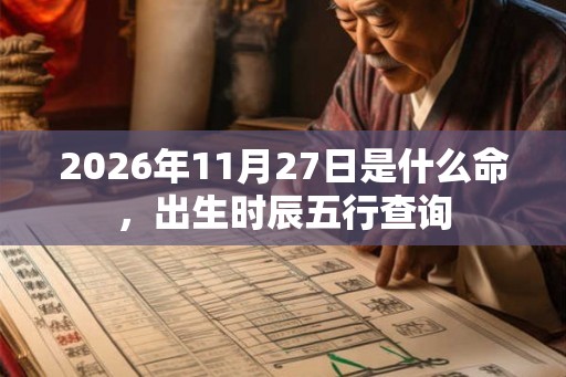 2026年11月27日是什么命,出生时辰五行查询 2026年11月27日是什么命,出生时辰五行查询
