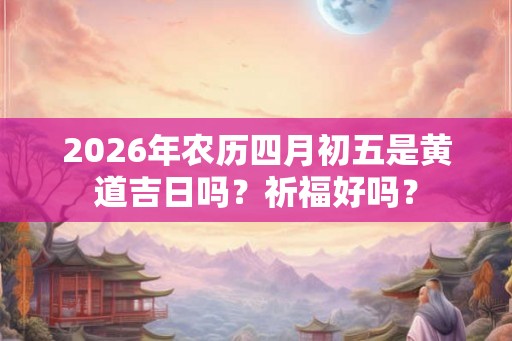 2026年农历四月初五是黄道吉日吗？祈福好吗？