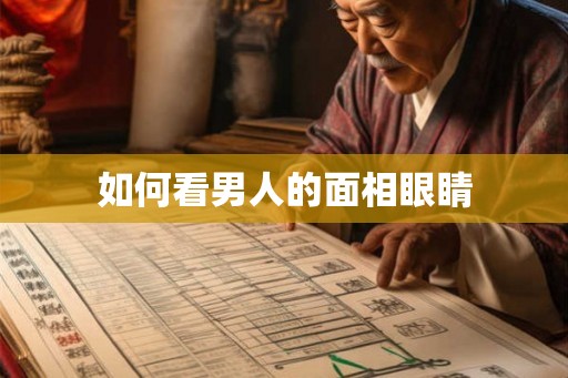 如何看男人的面相眼睛