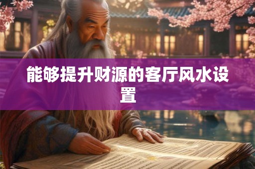 能够提升财源的客厅风水设置