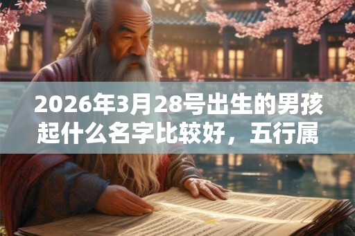 2026年3月28号出生的男孩起什么名字比较好,五行属什么 2026年3月28号出生的男孩起什么名字比较好,五行属什么
