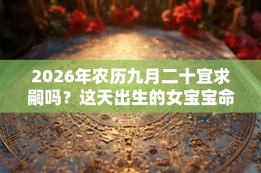 2026年农历九月二十宜求嗣吗?这天出生的女宝宝命运怎么样 2026年农历九月二十宜求嗣吗?这天出生的女宝宝命运怎么样