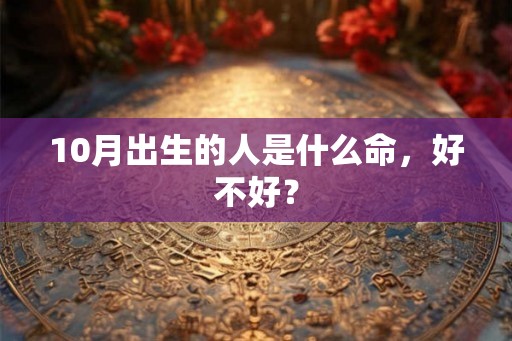 10月出生的人是什么命,好不好? 10月出生的人是什么命,好不好?