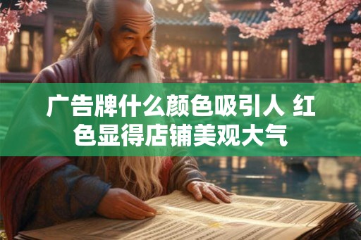 广告牌什么颜色吸引人 红色显得店铺美观大气 广告牌什么颜色吸引人 红色显得店铺美观大气