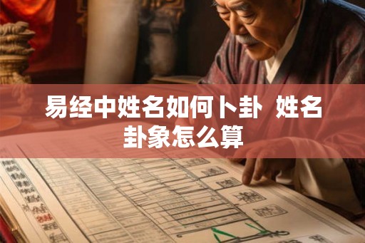 易经中姓名如何卜卦  姓名卦象怎么算