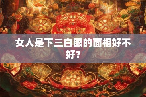女人是下三白眼的面相好不好？