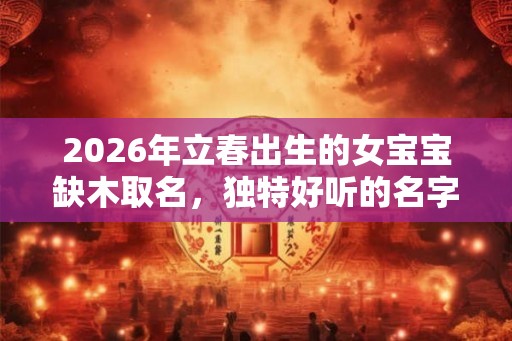 2026年立春出生的女宝宝缺木取名，独特好听的名字