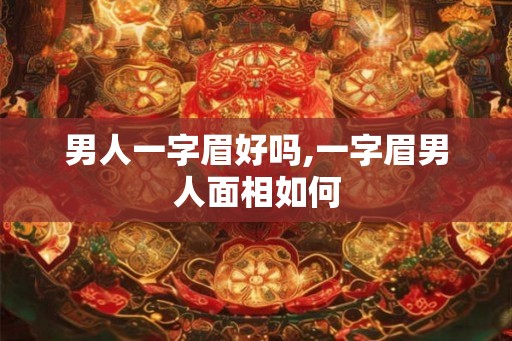 男人一字眉好吗,一字眉男人面相如何