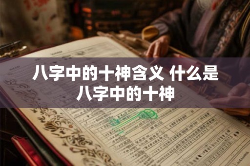 八字中的十神含义 什么是八字中的十神