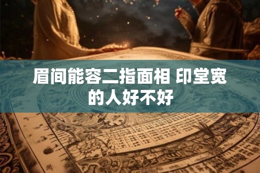 眉间能容二指面相 印堂宽的人好不好 眉间能容二指面相 印堂宽的人好不好