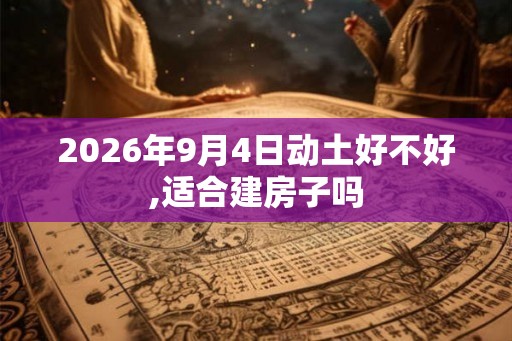 2026年9月4日动土好不好,适合建房子吗