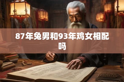 87年兔男和93年鸡女相配吗