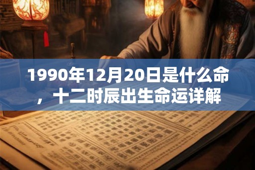 1990年12月20日是什么命，十二时辰出生命运详解