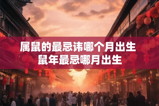 属鼠的最忌讳哪个月出生 鼠年最忌哪月出生
