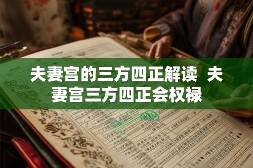 夫妻宫的三方四正解读  夫妻宫三方四正会权禄