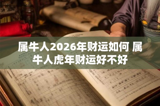 属牛人2026年财运如何 属牛人虎年财运好不好